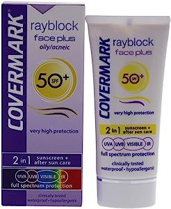 Protector facial COVERMARK  SPF50+ 2in1 - sunscreen + aftersun care - Soft Brown