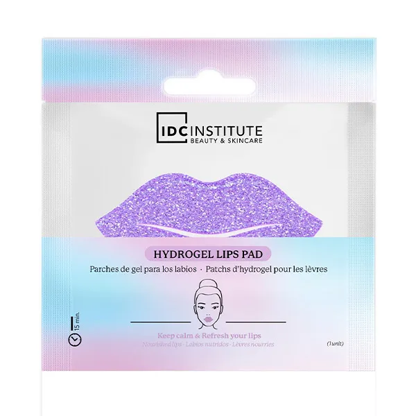 "IDC INSTITUTE" Parches hidratantes para labios lila