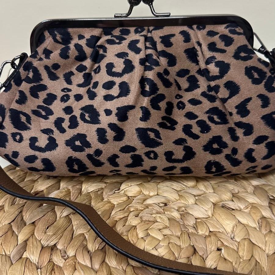 BOLSO MARRON DE LEOPARDO
