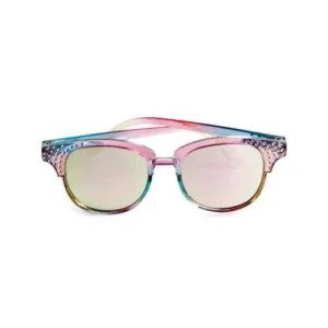 GAFAS DE SOL "DOS COLORES AZUL Y ROSA CON PERLITAS"