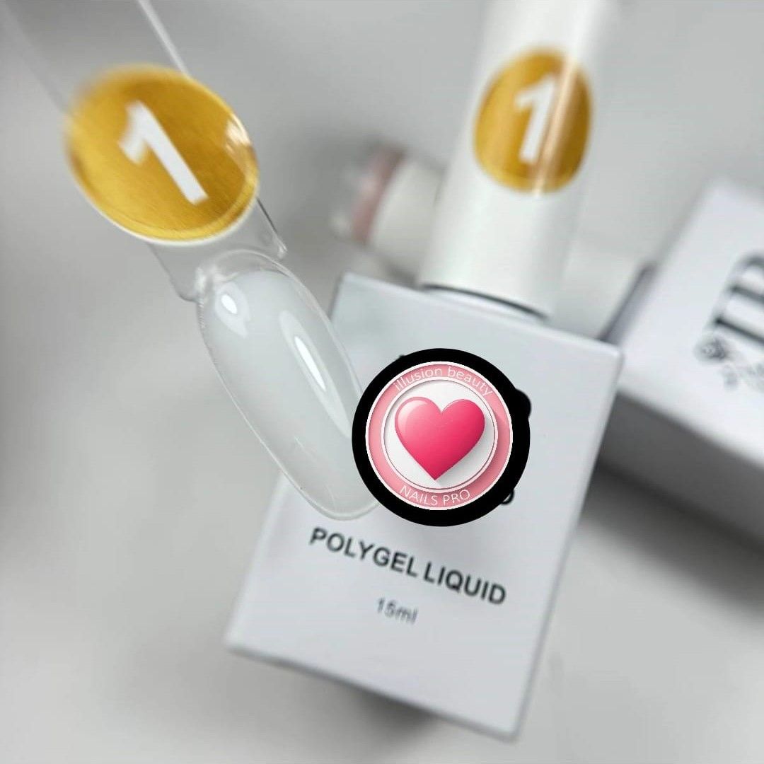 POLYGEL LIQUID 01 ILLUSION BEAUTY NAILS PRO 15ml
