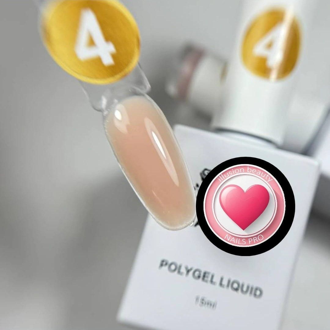 POLYGEL LIQUID 04 ILLUSION BEAUTY NAILS PRO 15ml