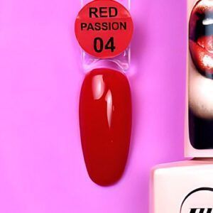 ESMALTE SEMIPERMANENTE Red Passion 04 illusion beauty – 10ml