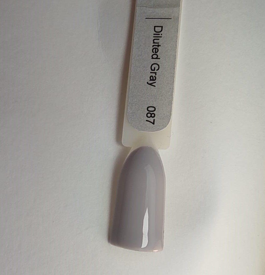 Spektr Gel Polish HAZE *087 Diluted Gray 10ml - Imagen 2