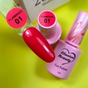 Esmalte semipermanente Flamingo 01 illusion beauty – 7ml