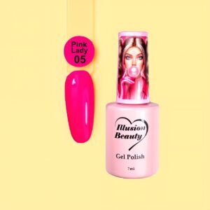 Esmalte semipermanente Pink Lady 05 illusion beauty – 7ml Colores rosas Barbie