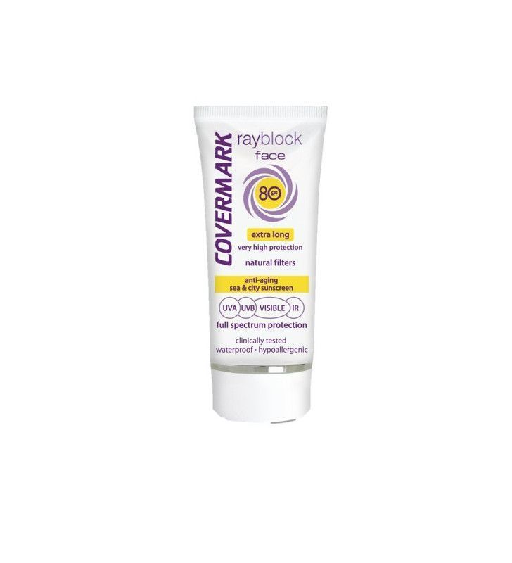 Protector Facial CoverMark Rayblock face 80 SPF- soft brown