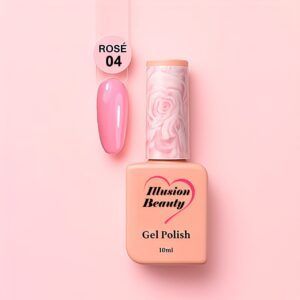 ESMALTE SEMIPERMANENTE Rosé 04 illusion beauty – 10ml