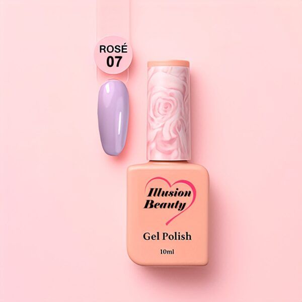 ESMALTE SEMIPERMANENTE Rosé 07 illusion beauty – 10ml
